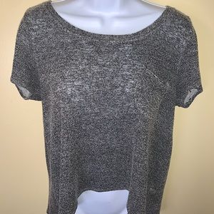 Grey short sleeve shirt